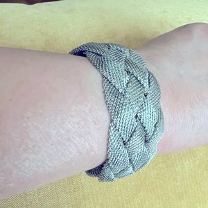 Unique 2 Silver mesh magnetic close bracelets. Comes in two colors.
